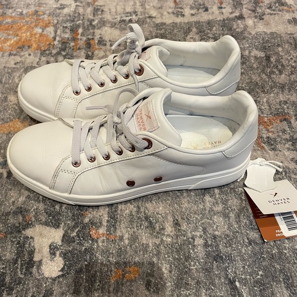 DENVER HAYES | Lesther White Casual Sneakers Size 8 - Picture 5 of 10